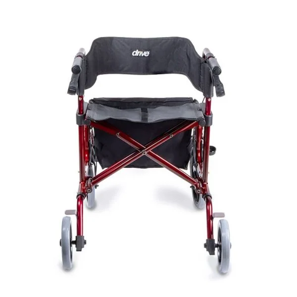 Rollator 4 Roues 2 en 1 DIAMOND DeLuxe : Rollator + Fauteuil de Transfert - O7424 - 1 Unité