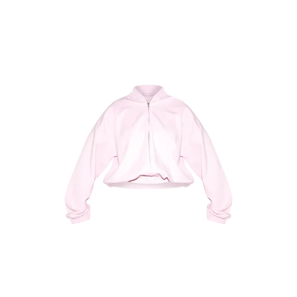 Rose Bomber Interlock Brodé