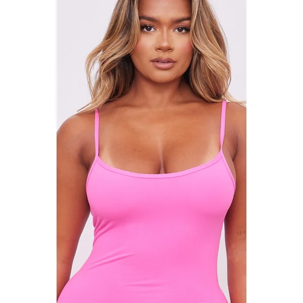 Rose Fluo Robe Mini Sculptante Shape