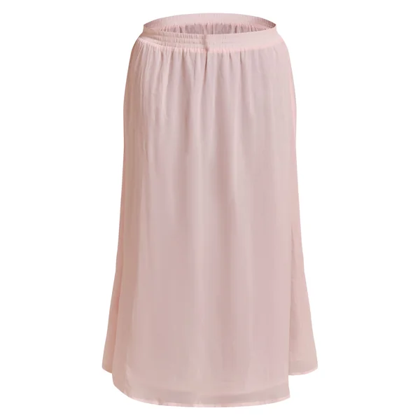 Rose Jupe Maxi Fluide En Mousseline Grande Taille