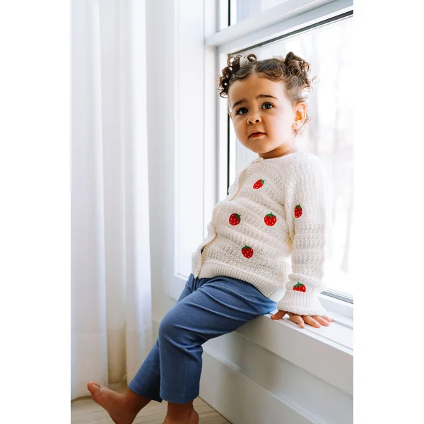 ROSE & LÉO - Cardigan fraisinette - blanc