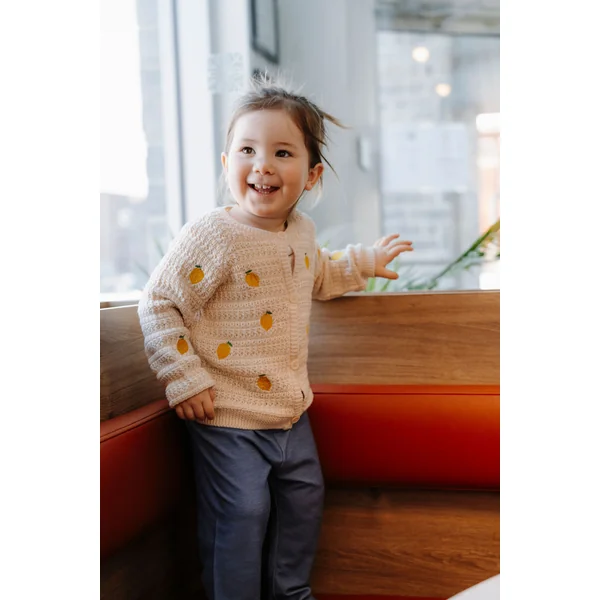 ROSE & LÉO - Cardigan limonade sucrée - beige