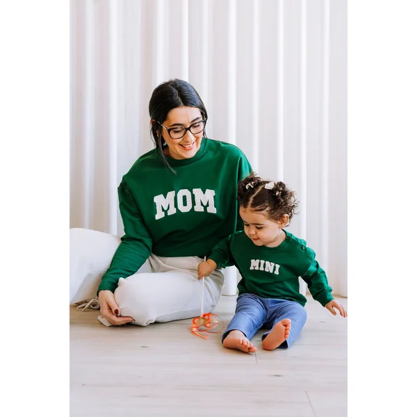 ROSE & LÉO - Crewneck MINI - vert forêt