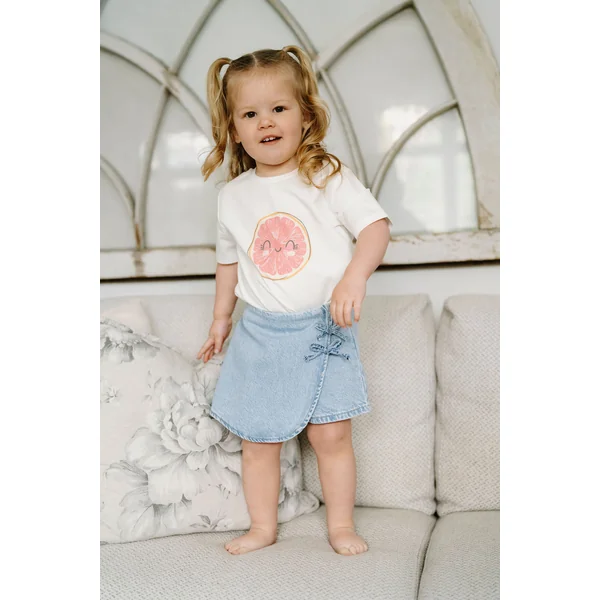 ROSE & LÉO - Mini t-shirt fruité - pamplemousse