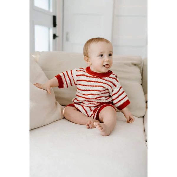 ROSE & LÉO - Petit outfit tricot - coccinelle