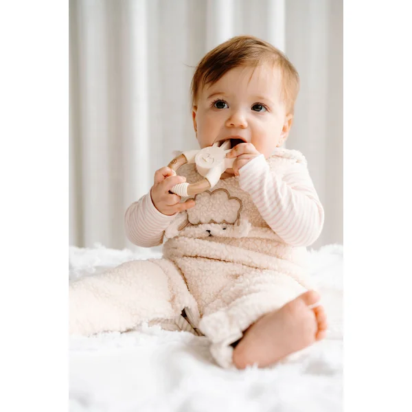 ROSE & LÉO - Salopette en sherpa - mouton (beige)