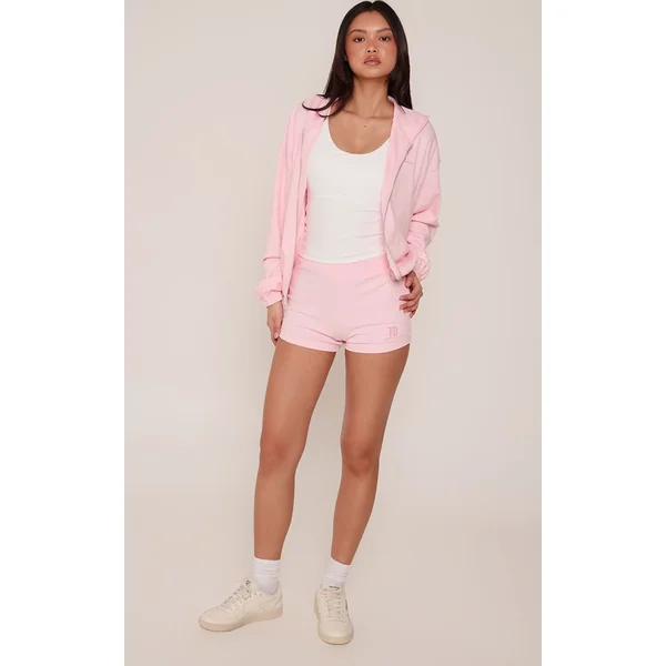 Rose Short Brodé Plt Super Doux