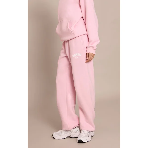 Rose Tendre Pantalon De Jogging À Revers Plt Sports Club