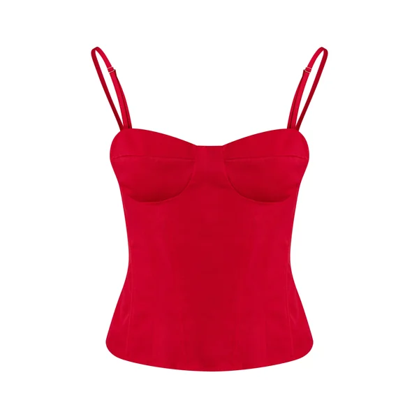 Rouge Top Corset Structuré