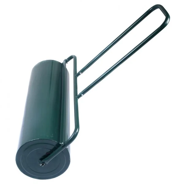 Rouleau à Gazon de Jardin avec Poignée Haute Résistance Volume 63l Rouleau Ø30cm en Acier 112x90x30cm Vert