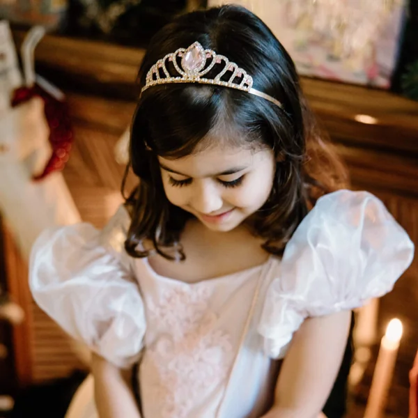 Royal pink tiara headband for princess costume