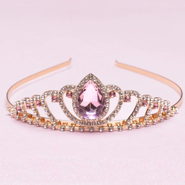 Royal pink tiara headband for princess costume