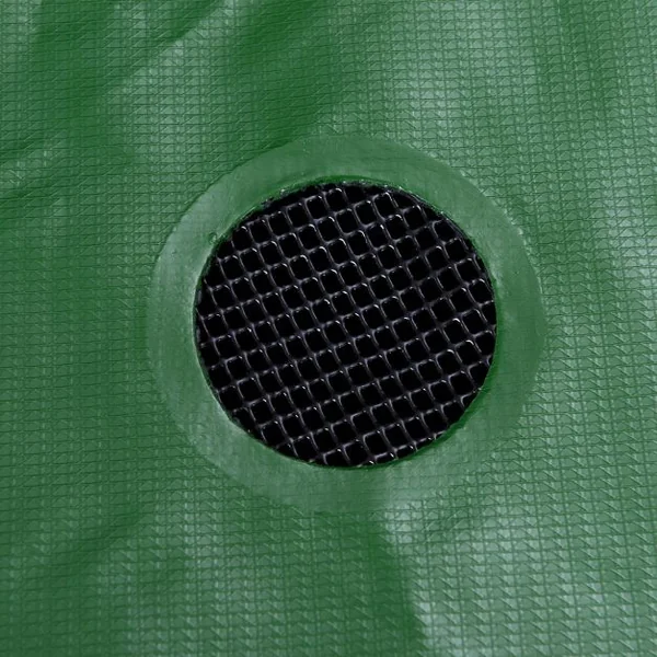 Réservoir Pliable 200L avec Récipient de Stockage d'Eau Filtre Robinet en PVC et ABS, 60x72cm Vert
