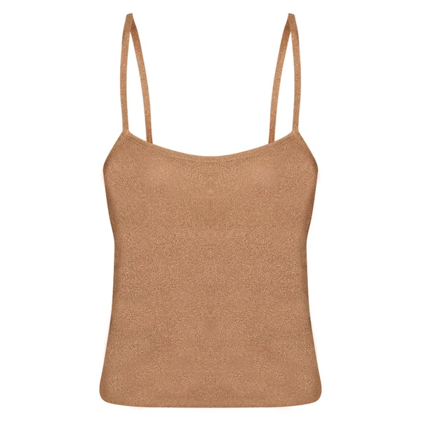 Sable Débardeur En Maille Fine Éponge