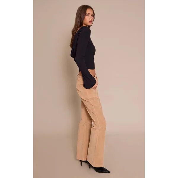 Sable Pantalon Évasé En Synthétique