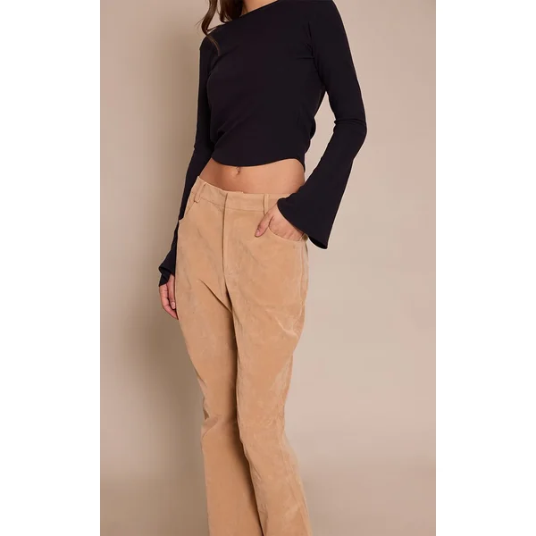 Sable Pantalon Évasé En Synthétique