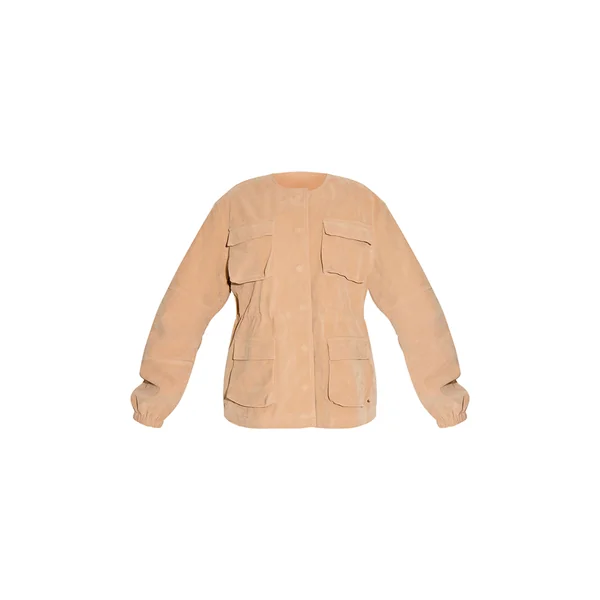 Sable Veste Structurée En Synthétique Avec Poches Détaillées Et Taille Ajustable