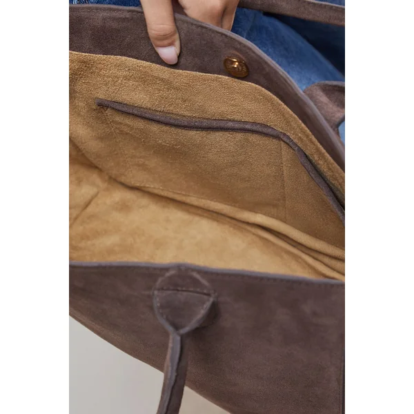Sac Cabas Francesca en Daim