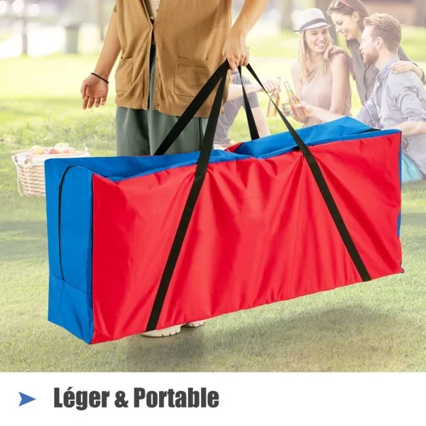 Sac de Rangement pour Jeu Géant Puissance 4 en Tissu Oxford 84 cm pour Jeu Jumbo Jeu Non Inclus 84 x 35 x 23 cm