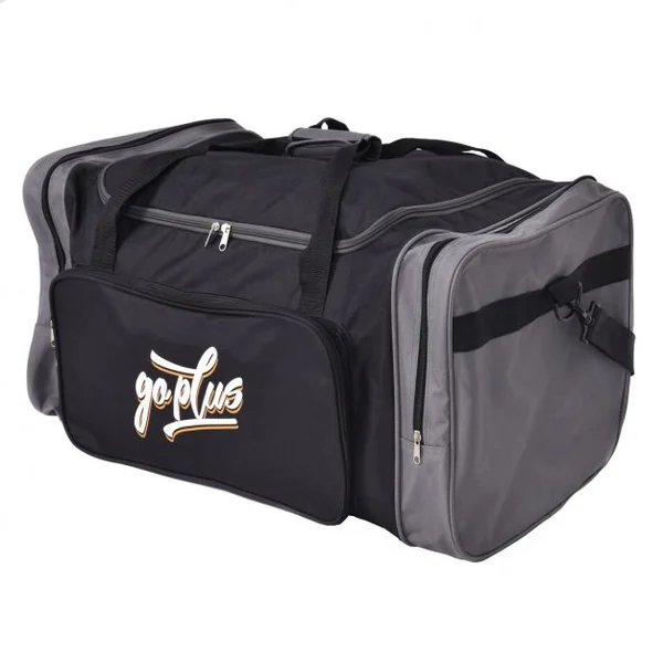 Sac de voyage Valise Bagage Sac de sport pour remise en forme gymnase Taille L, 80 Litres, 70 x 35 x 33 cm, Noir/gris
