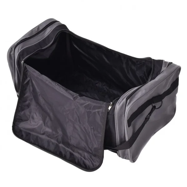 Sac de voyage Valise Bagage Sac de sport pour remise en forme gymnase Taille L, 80 Litres, 70 x 35 x 33 cm, Noir/gris