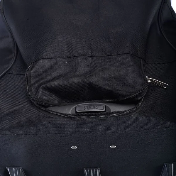 Sac de voyage à roulettes Valise trolley légère, 3 Roulettes, Poignée télescopique, grande capacité, 92x42x38cm, Noir
