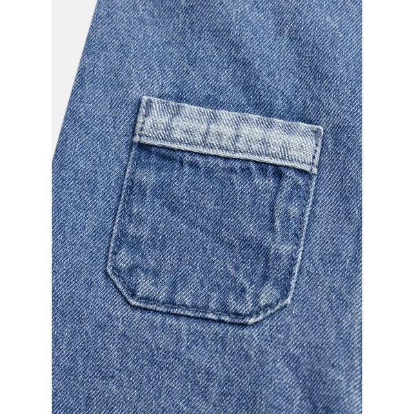 Salopette bleu bicolore motif pomme pour bébé garçon - Soins Bébé Naturels & Produits Maman Après Naissance