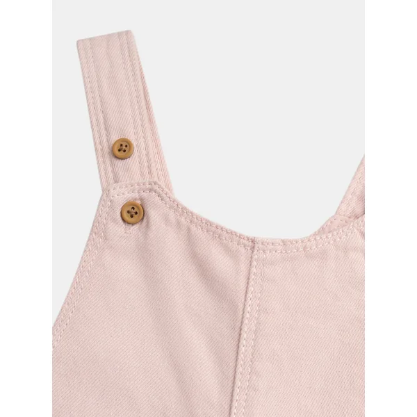 Salopette rose vintage avec broderie citron pour bébé fille - Soins Bébé Naturels & Produits Maman Après Naissance