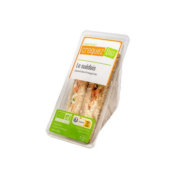 Sandwich Le Suédois saumon fumé (2) 130g