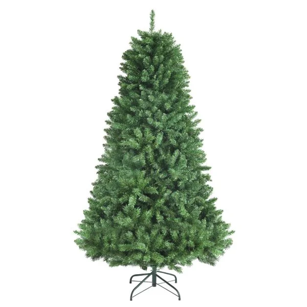 Sapin de Noël Artificiel 180 Cm avec 1130 Rameaux Denses Support Métallique Pliable Sapin De Noël à Charnières 3 Sections