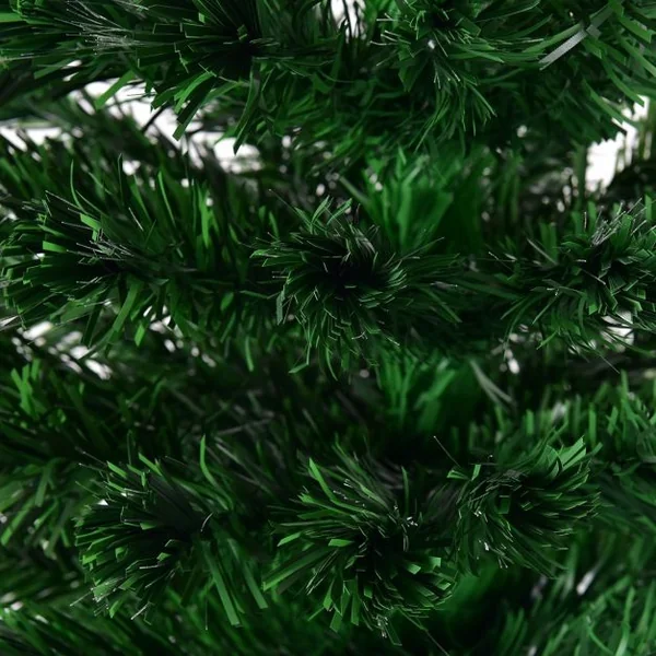 Sapin de Noël Artificiel 180 cm avec Lumières LED et Pied Arbre de Noël en PVC plastique métal, Couleur vert