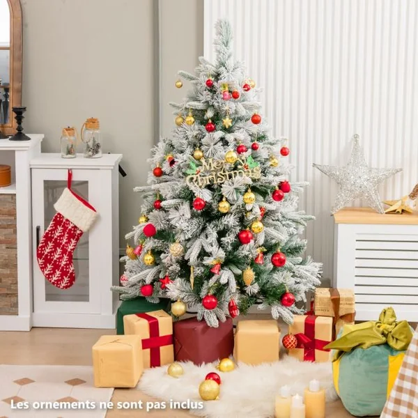 Sapin de Noël Artificiel de 136cm avec 150 Lumières LED