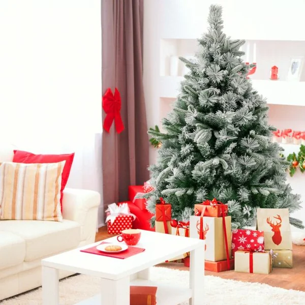 Sapin de Noël Artificiel de 136cm avec 150 Lumières LED