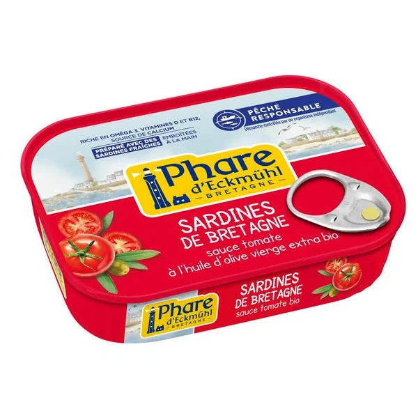 Sardines sauce tomate à l'huile d'olive 135g