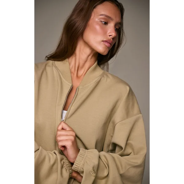 Sauge Bomber Interlock Brodé