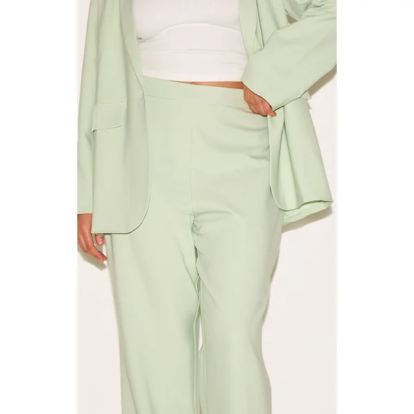 Sauge Pantalon Large Tailleur Grande Taille