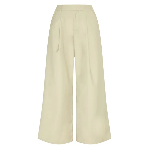 Sauge Pantalon Large Tissé À Double Pli