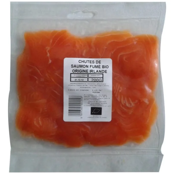 Saumon fume chutes 200g