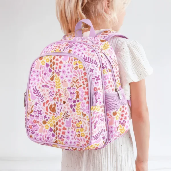 School backpack with insulated pocket