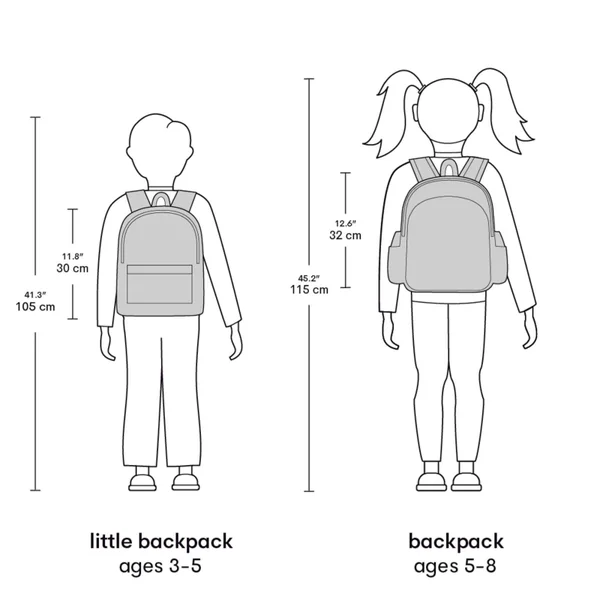 School backpack with insulated pocket