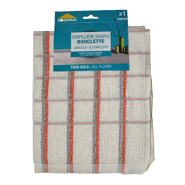 Serpillière bouclette fantaisie 50x60cm