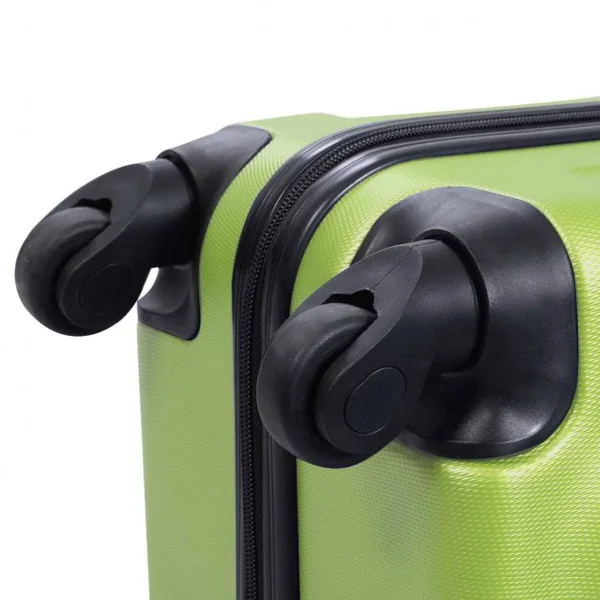 Set de 3 pièces L / M / S bagages avec roulettes voyage lot trolley sac à main shell dur Vert