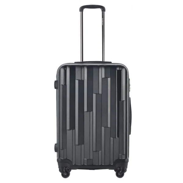 Set de 3 Valises Mixte Trolley Rigide ABS 4 Roues Valises de Voyage couleur Noir