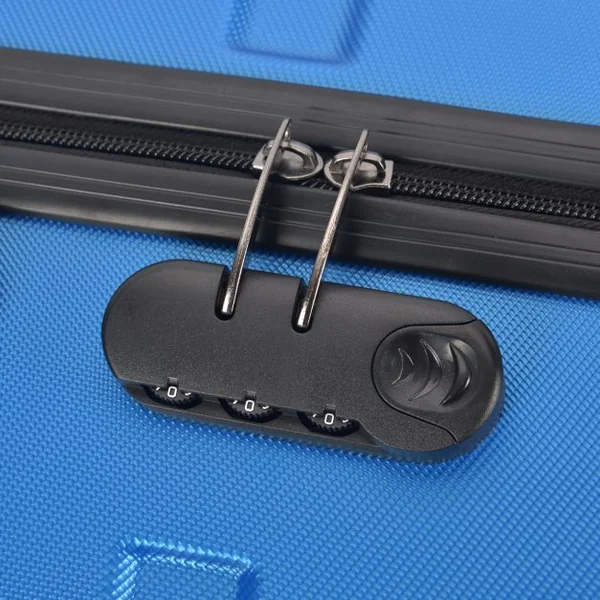 Set de 3 Valises Rigide ABS 4 Roues Mixte Trolley Valises de Voyage couleur Bleu Foncé