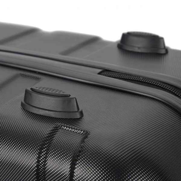 Set de 3 Valises Rigide ABS 4 Roues Mixte Trolley Valises de Voyage couleur Noir