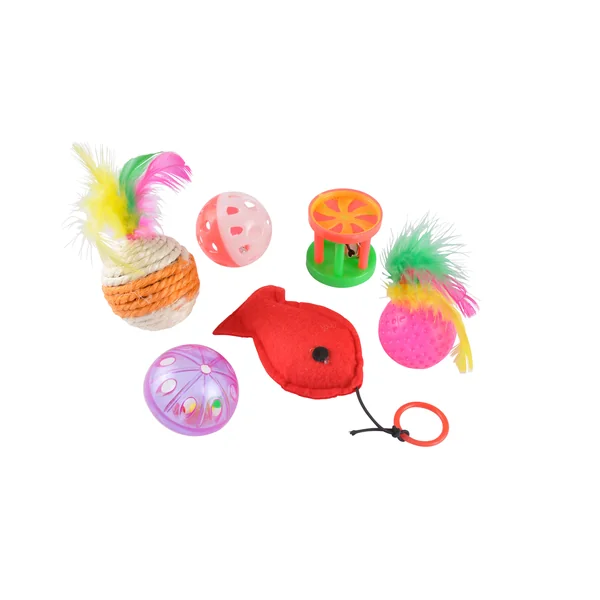 Set de 6 jouets pour chat grelots et balles