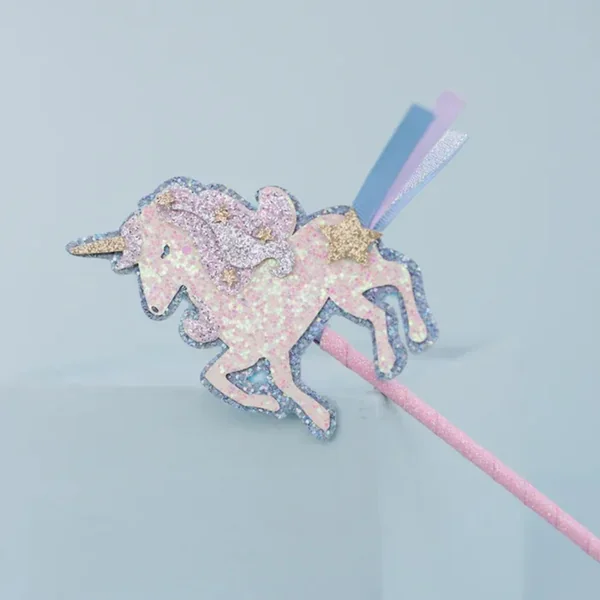 Set of 2 unicorn and star magic wands