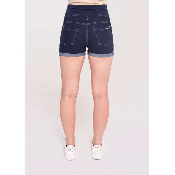 Short de grossesse en coton aspect denim - Reste S