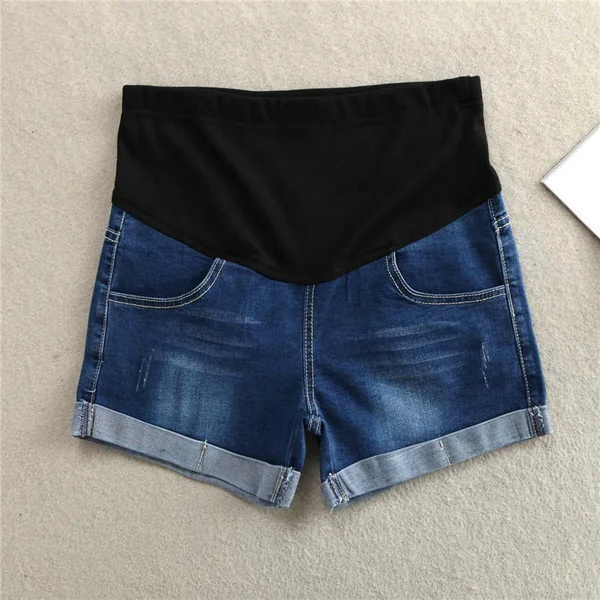 Short de grossesse en denim