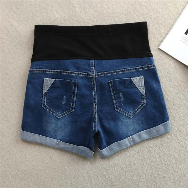 Short de grossesse en denim